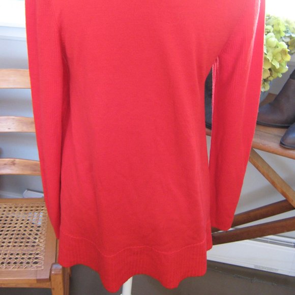 Kenar Red Extra Fine Merino Wool Sweater - Picture 3 of 4